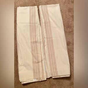 Pottery Barn Riviera Stripe Blackout Curtains in Sandalwood - 2 Panels 50 x 84